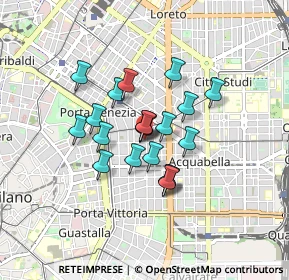 Mappa Via Gustavo Modena, 20129 Milano MI, Italia (0.606)