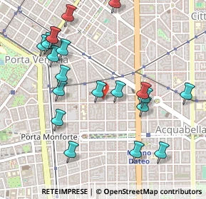 Mappa Via Gustavo Modena, 20129 Milano MI, Italia (0.555)