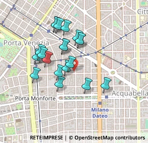 Mappa Via Gustavo Modena, 20129 Milano MI, Italia (0.386)