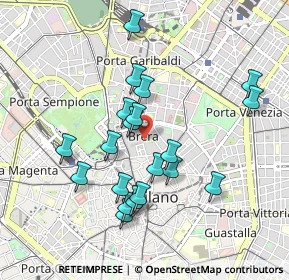 Mappa Via Brera, 20121 Milano MI, Italia (0.8715)