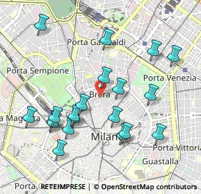Mappa Via Brera, 20121 Milano MI, Italia (1.0255)