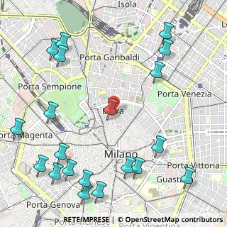 Mappa Via Brera, 20121 Milano MI, Italia (1.464)