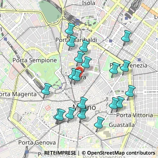 Mappa Via Brera, 20121 Milano MI, Italia (1.001)