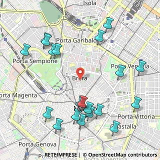 Mappa , 20121 Milano MI, Italia (1.2525)