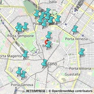 Mappa Via Brera, 20121 Milano MI, Italia (1.1825)