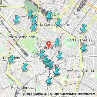 Mappa Via Brera, 20121 Milano MI, Italia (1.201)