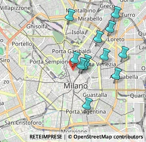 Mappa Via Brera, 20121 Milano MI, Italia (1.70833)