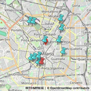 Mappa Via Brera, 20121 Milano MI, Italia (1.84583)