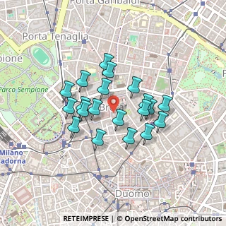 Mappa Via Brera, 20121 Milano MI, Italia (0.342)
