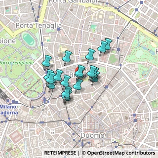 Mappa Via Brera, 20121 Milano MI, Italia (0.2955)