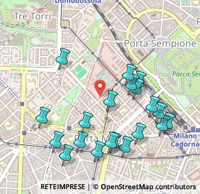 Mappa Via Mario Pagano, 20121 Milano MI, Italia (0.524)