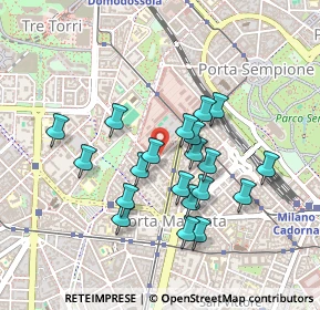 Mappa Via Mario Pagano, 20121 Milano MI, Italia (0.3965)