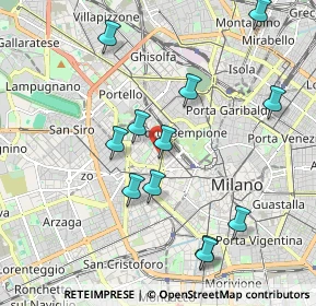 Mappa Via Mario Pagano, 20121 Milano MI, Italia (2.04)