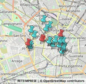 Mappa Via Mario Pagano, 20121 Milano MI, Italia (1.3)