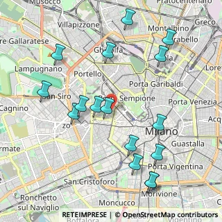 Mappa Via Mario Pagano, 20121 Milano MI, Italia (2.27813)