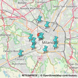 Mappa Via Mario Pagano, 20121 Milano MI, Italia (2.80909)
