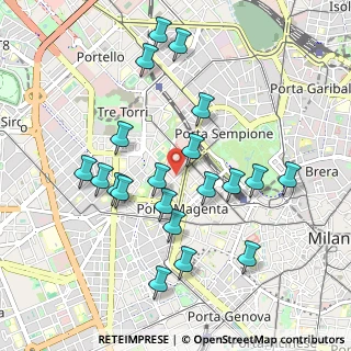Mappa Via Mario Pagano, 20121 Milano MI, Italia (0.9665)