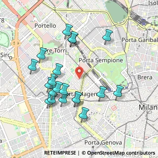 Mappa Via Mario Pagano, 20121 Milano MI, Italia (0.971)