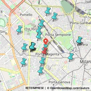 Mappa Via Mario Pagano, 20121 Milano MI, Italia (0.999)