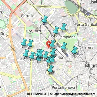 Mappa Via Mario Pagano, 20121 Milano MI, Italia (0.8025)
