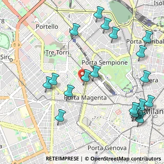 Mappa Via Mario Pagano, 20121 Milano MI, Italia (1.3365)