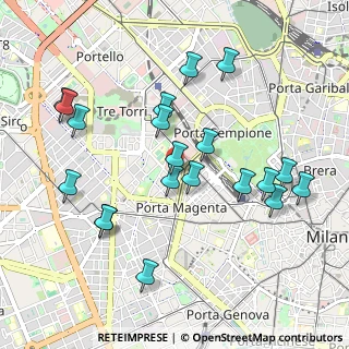 Mappa Via Mario Pagano, 20121 Milano MI, Italia (1.02)
