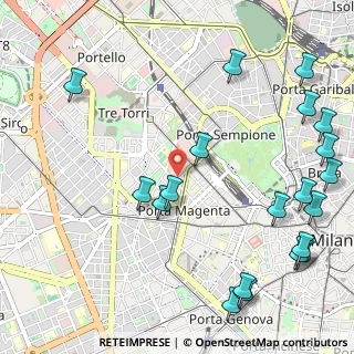 Mappa Via Mario Pagano, 20121 Milano MI, Italia (1.4535)