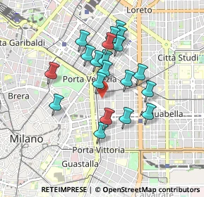 Mappa Via Felice Bellotti, 20129 Milano MI, Italia (0.7485)