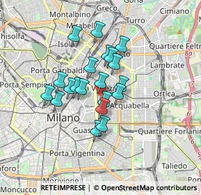 Mappa Via Felice Bellotti, 20129 Milano MI, Italia (1.262)