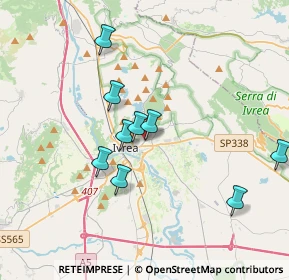 Mappa Via Lorenzo Garda, 10015 Ivrea TO, Italia (4.42364)