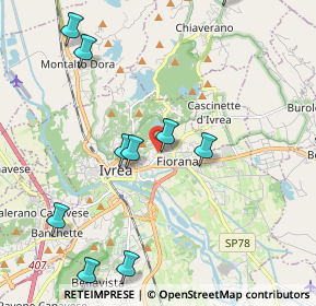 Mappa Via Lorenzo Garda, 10015 Ivrea TO, Italia (2.52455)