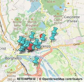 Mappa Via Lorenzo Garda, 10015 Ivrea TO, Italia (0.789)