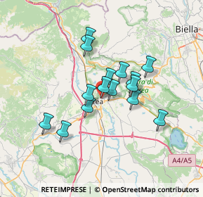 Mappa Via Lorenzo Garda, 10015 Ivrea TO, Italia (5.20333)