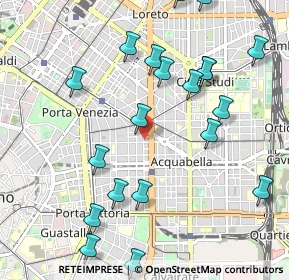 Mappa Via dei Barbarigo, 20129 Milano MI, Italia (1.1885)