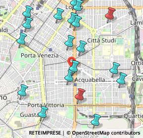 Mappa Via dei Barbarigo, 20129 Milano MI, Italia (1.2425)