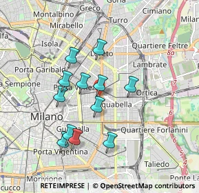 Mappa Via dei Barbarigo, 20129 Milano MI, Italia (1.55833)