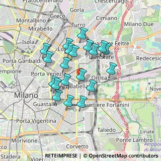 Mappa Via Beato Angelico, 20133 Milano MI, Italia (1.4875)