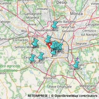 Mappa Via Monte Rosa, 20145 Milano MI, Italia (4.61083)