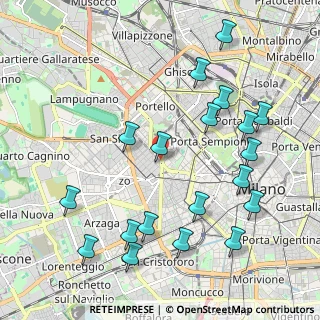 Mappa Via Monte Rosa, 20145 Milano MI, Italia (2.35368)