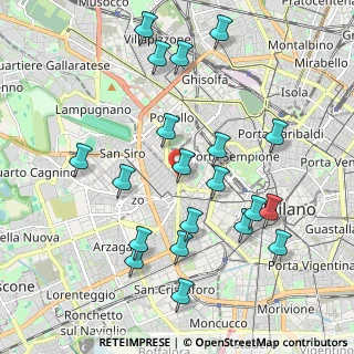 Mappa Via Monte Rosa, 20145 Milano MI, Italia (2.136)
