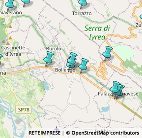 Mappa Via P. Cossavella, 10012 Bollengo TO, Italia (2.58308)