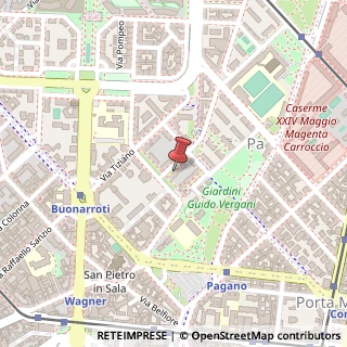Mappa Via Giacomo Griziotti, 4, 20145 Milano, Milano (Lombardia)