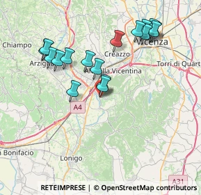 Mappa Piazza del Donatore, 36040 Brendola VI, Italia (7.64941)