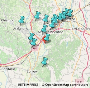 Mappa Piazza del Donatore, 36040 Brendola VI, Italia (7.27875)