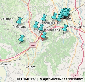 Mappa Piazza del Donatore, 36040 Brendola VI, Italia (8.49063)