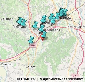 Mappa Piazza del Donatore, 36040 Brendola VI, Italia (7.3155)