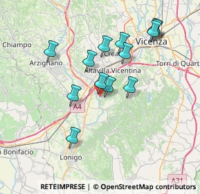 Mappa Piazza del Donatore, 36040 Brendola VI, Italia (6.76462)