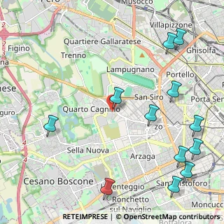 Mappa Via Giulio Ferreri, 20153 Milano MI, Italia (2.8625)