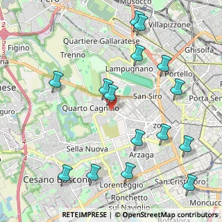 Mappa Via Giulio Ferreri, 20153 Milano MI, Italia (2.48333)