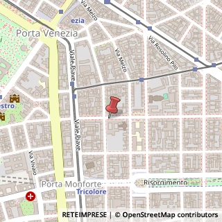Mappa Via Felice Bellotti, 10, 20129 Milano, Milano (Lombardia)